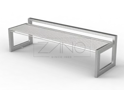 Kaasaegne roostevaba terasest B-bench pink.