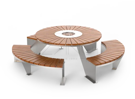 Domino piknikulaud – roostevaba teras