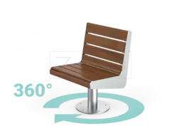 Pöörduv tugitool Soft 02.612 roostevaba teras