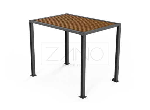 Pergola 3 x 2 m 22.001.2 | süsinikteras ja lehtpuit