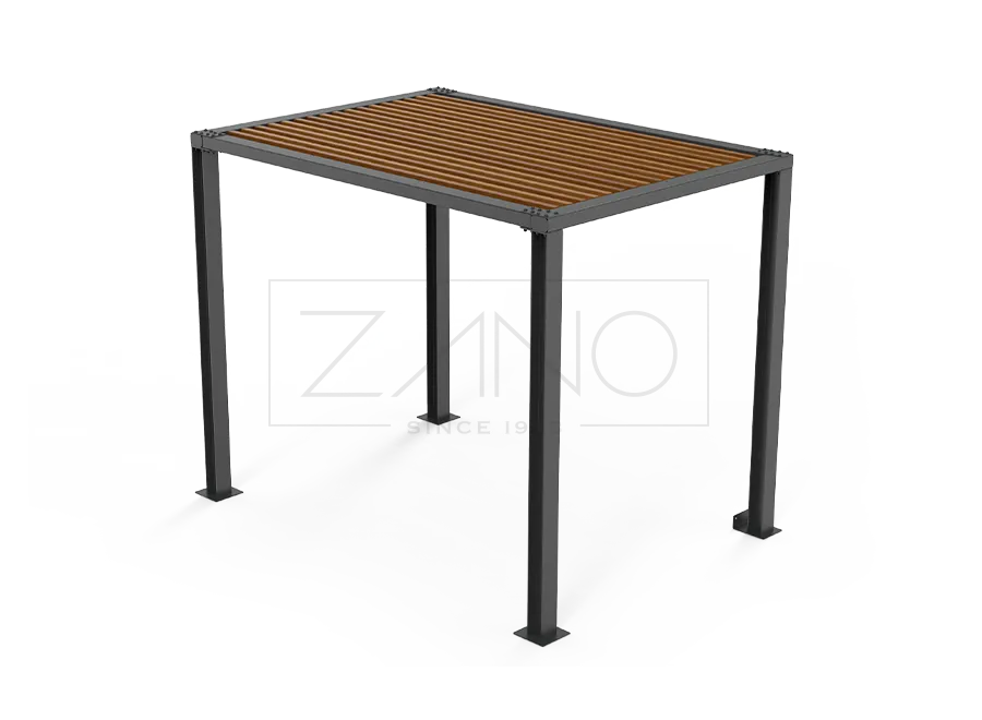 Pergola 3 x 2 m 22.001.2 | süsinikteras ja lehtpuit