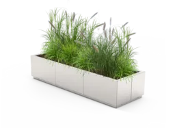 Quadro 06.076.L lillekast roostevaba teras