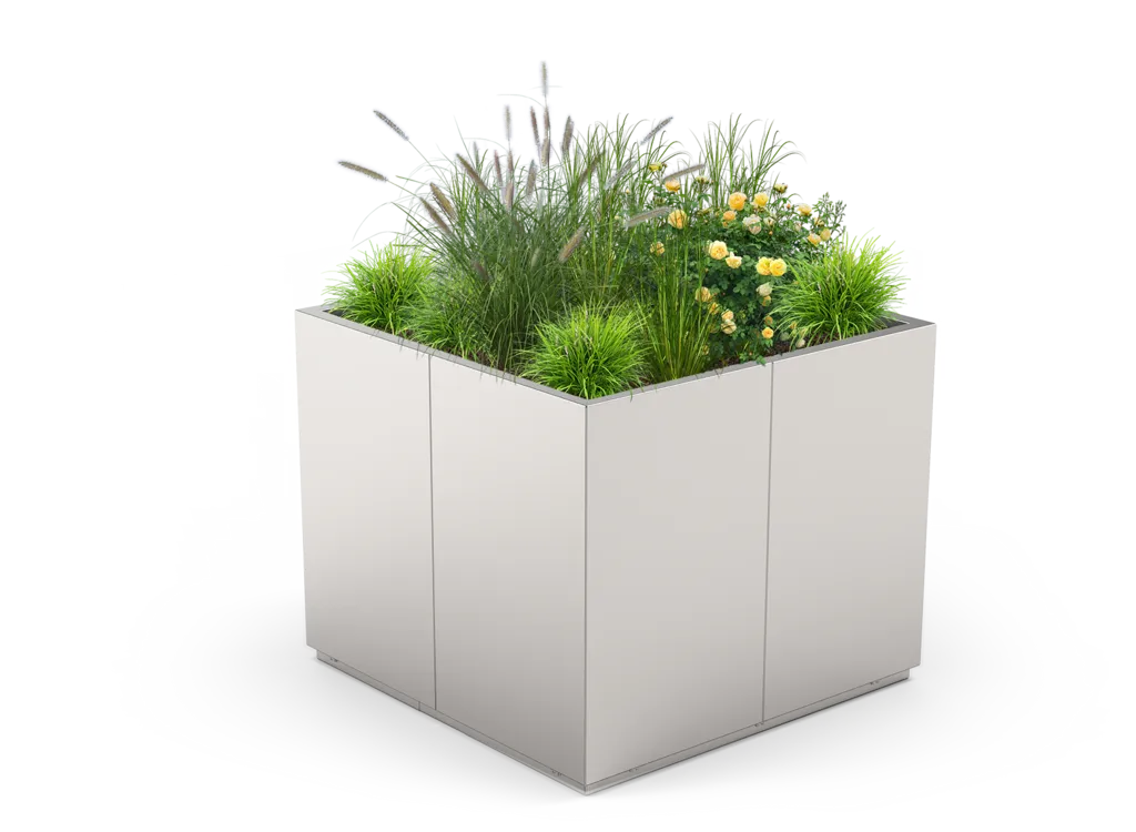 Quadro 02.176.XL lillekast roostevaba teras