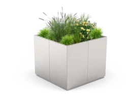 Quadro 02.176.XL lillekast roostevaba teras