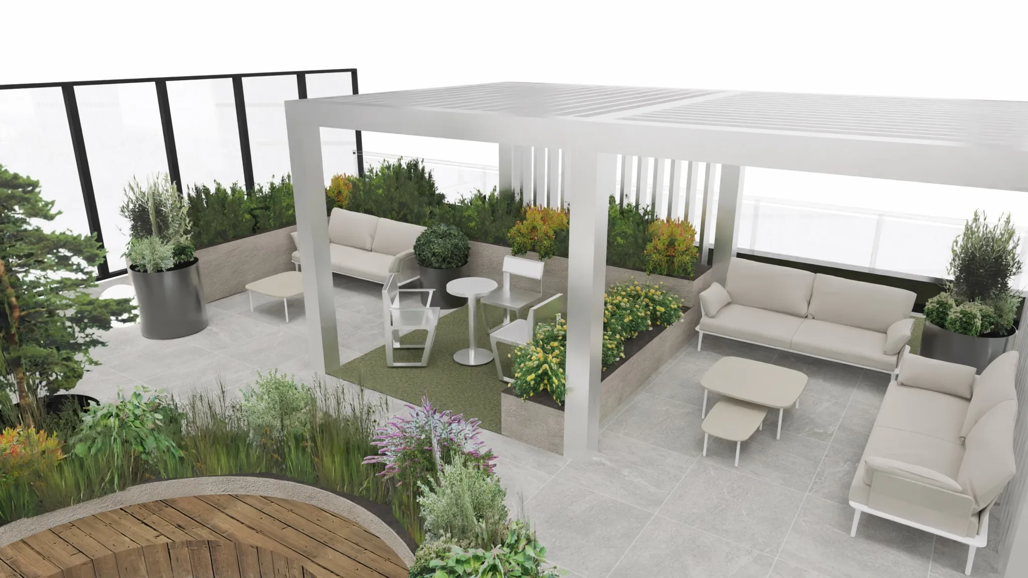 Pergola ja terrassi projekt
