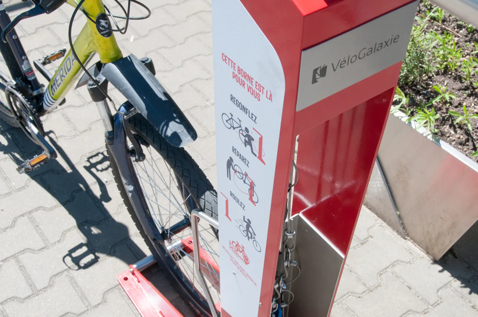 UV-trükiga jalgrattaparkla