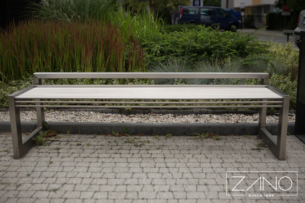 Roostevaba terasest torudest valmistatud pink B-bench 02.410.1