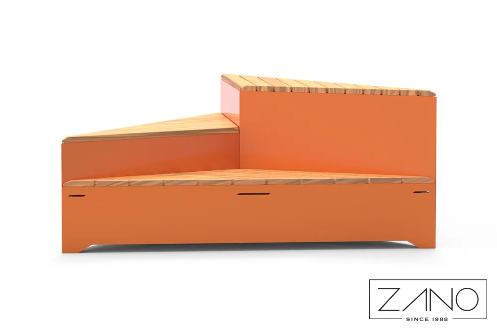 Kaasaegne modulaarne terasest pink