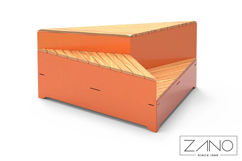 Kaasaegne modulaarne terasest pink