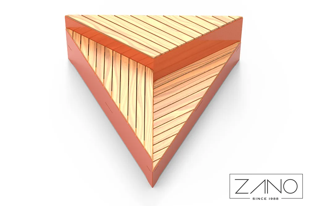 Kaasaegne modulaarne terasest pink