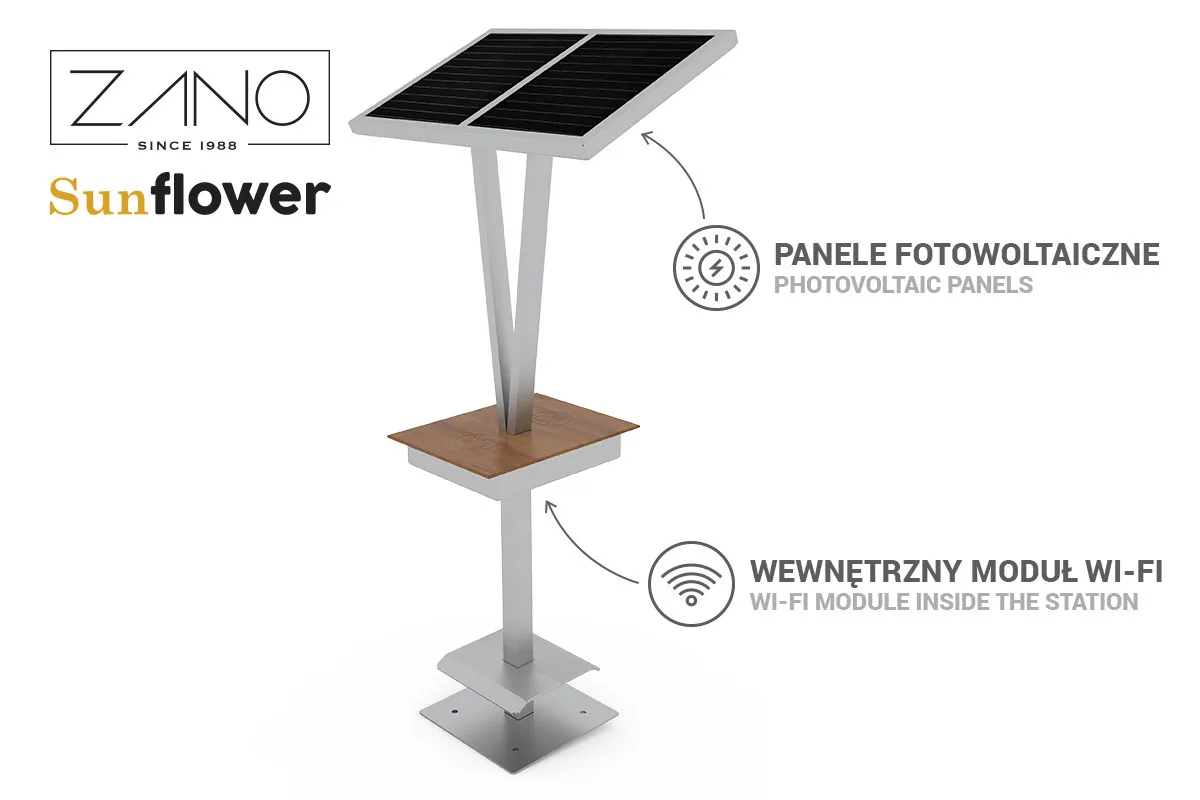 Sunflower | Nutitelefonide laadimisjaam | ZANO väikevormid