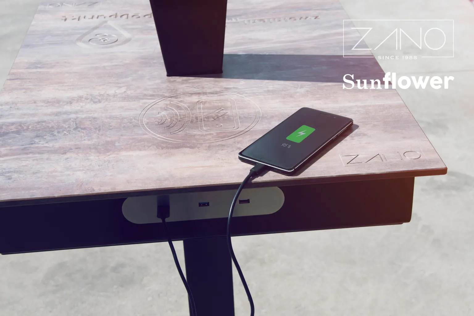 Sunflower – USB-laadimisportid