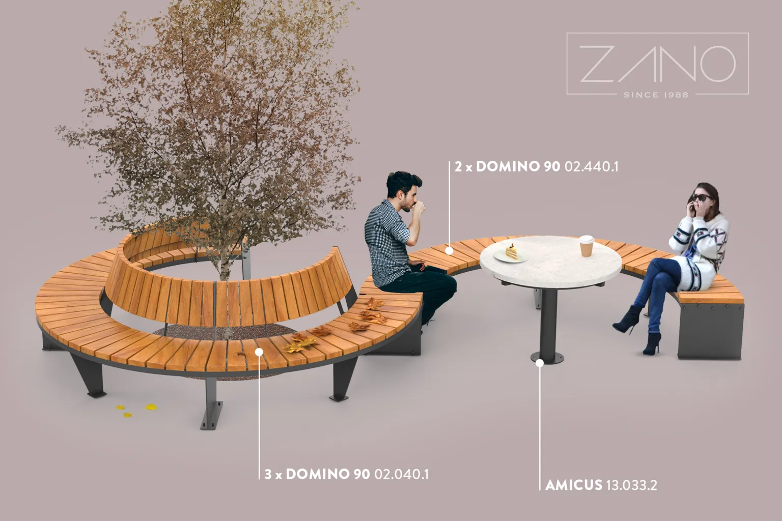 Amicus-laud koos Domino-pingidega