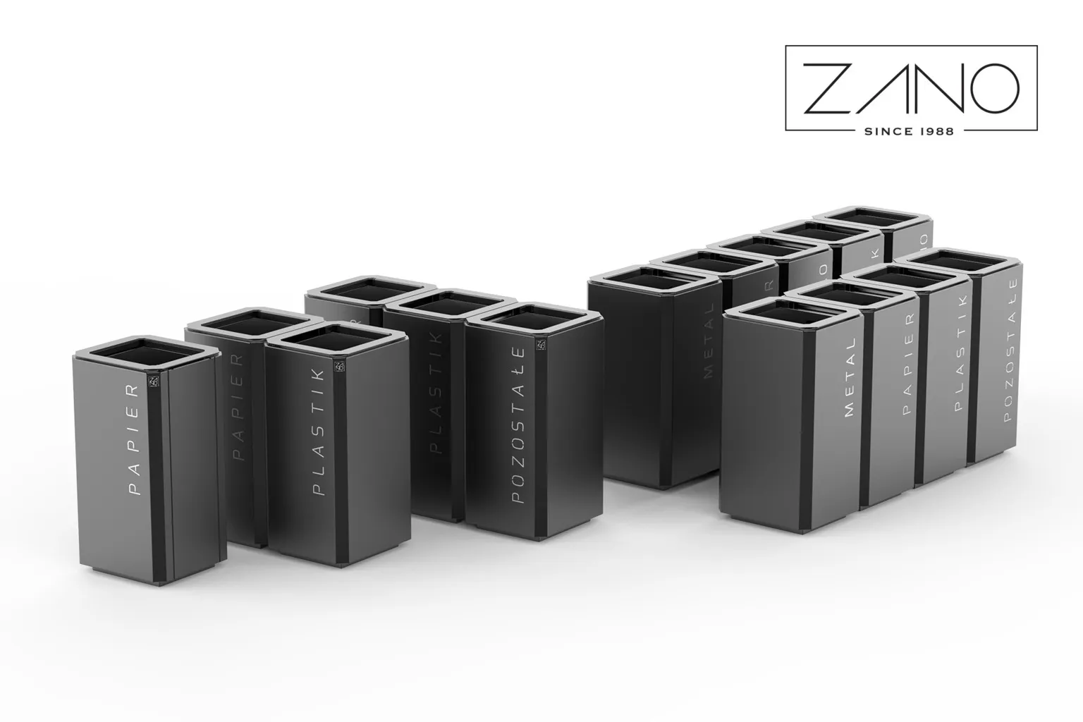 Stilo-seeria prügikastid | Zano Street Furniture