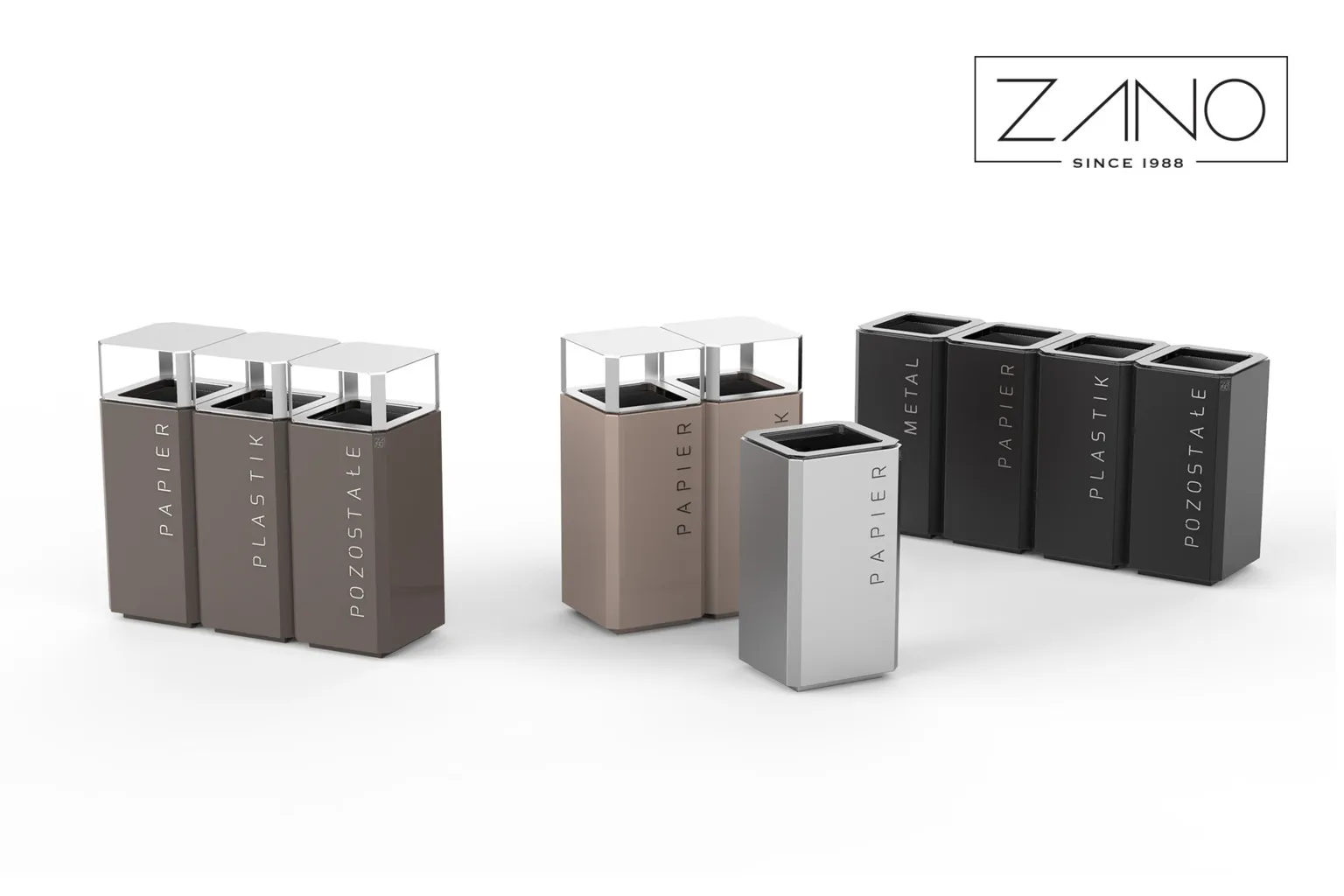 Stilo-seeria prügikastid | Zano Street Furniture