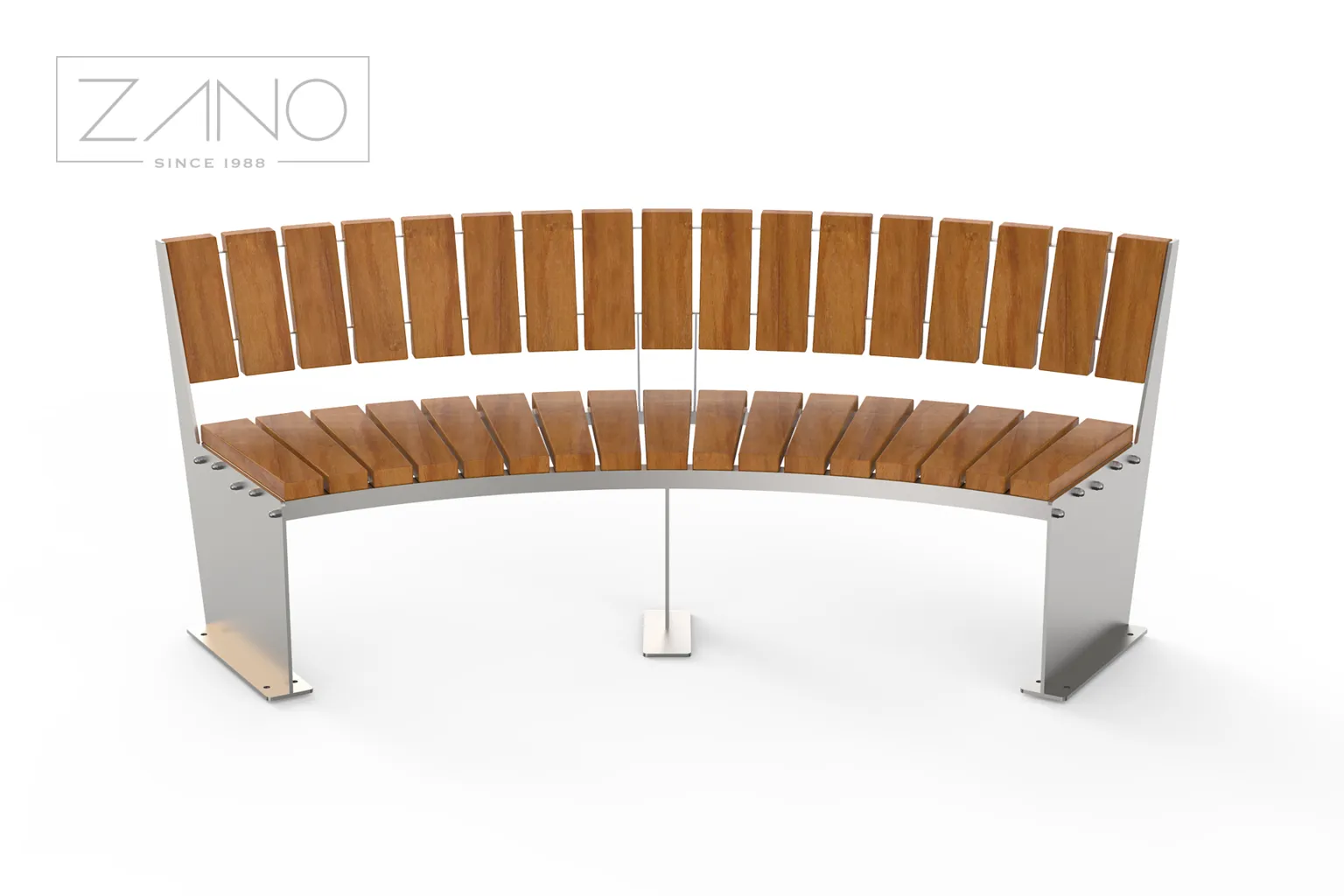 60-kraadine segmenteeritud modulaarne pink seljatoega