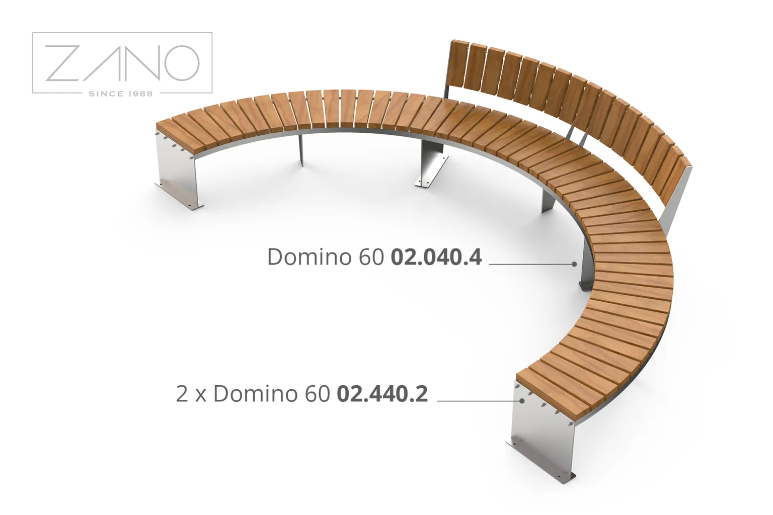 Domino 60° pingid | ZANO väikevormid