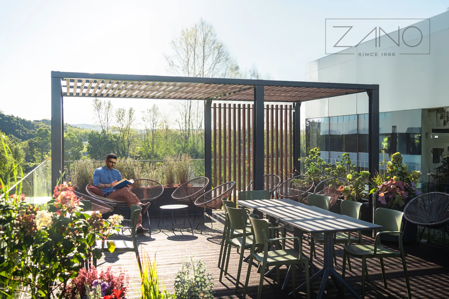 Linnapergola, tänavapergola, terrassipergola