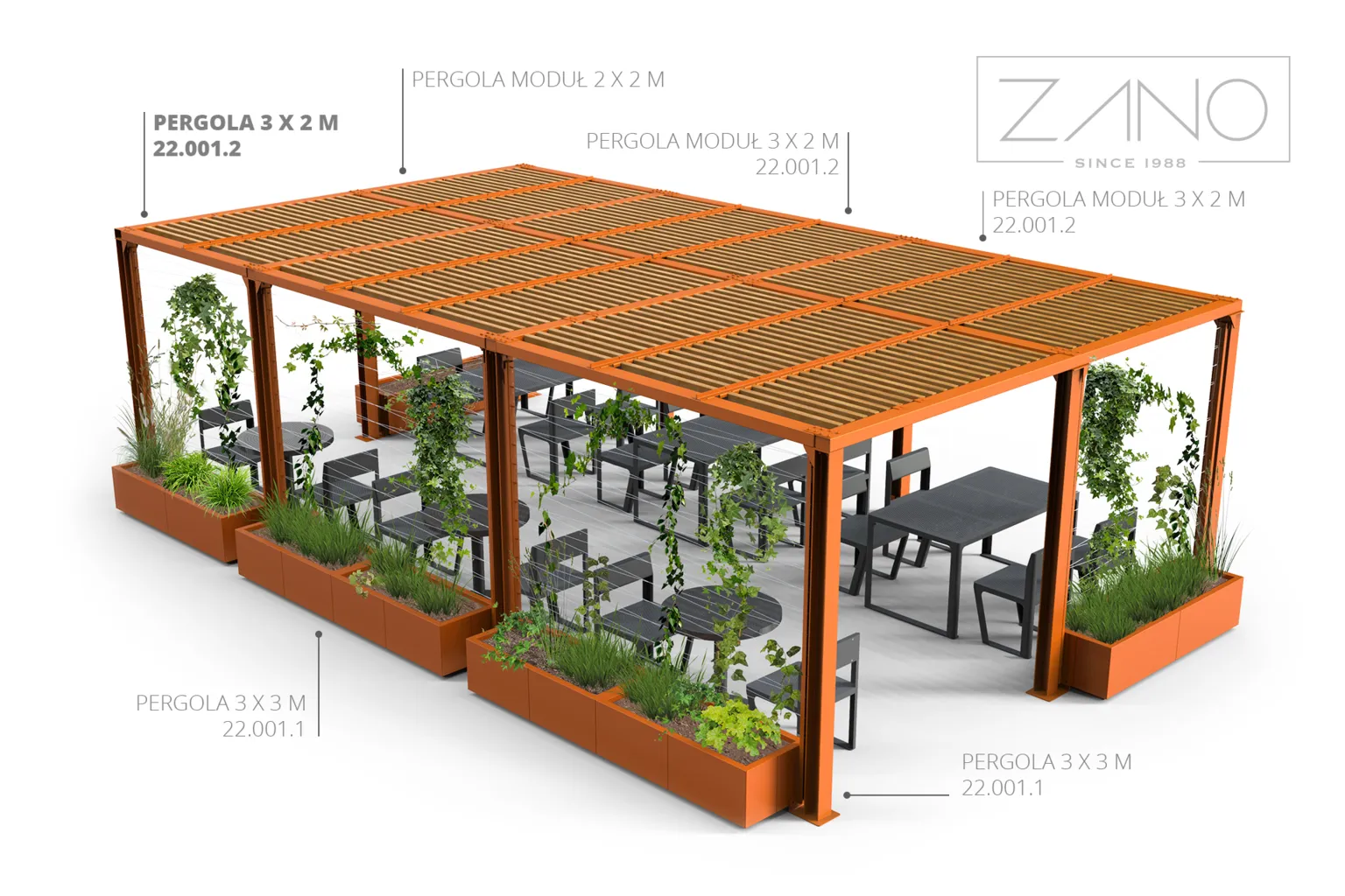 Pergola | ZANO linnamööbel
