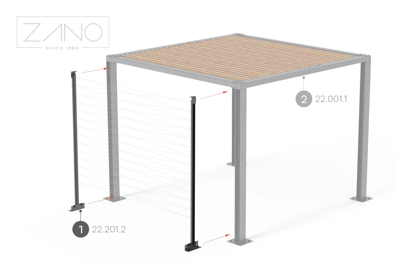Pergola | Tugielemendid ronitaimedele