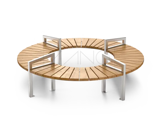 Kaasaegne ümmargune modulaarne pink