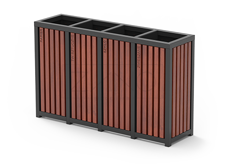 Linna prügikast sorteeritud jäätmete jaoks Linna prügikast sorteeritud jäätmete jaoks