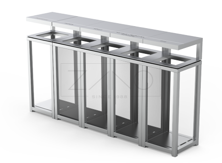 Viiekambriline ringlussevõtu prügikast Viiekambriline ringlussevõtu prügikast