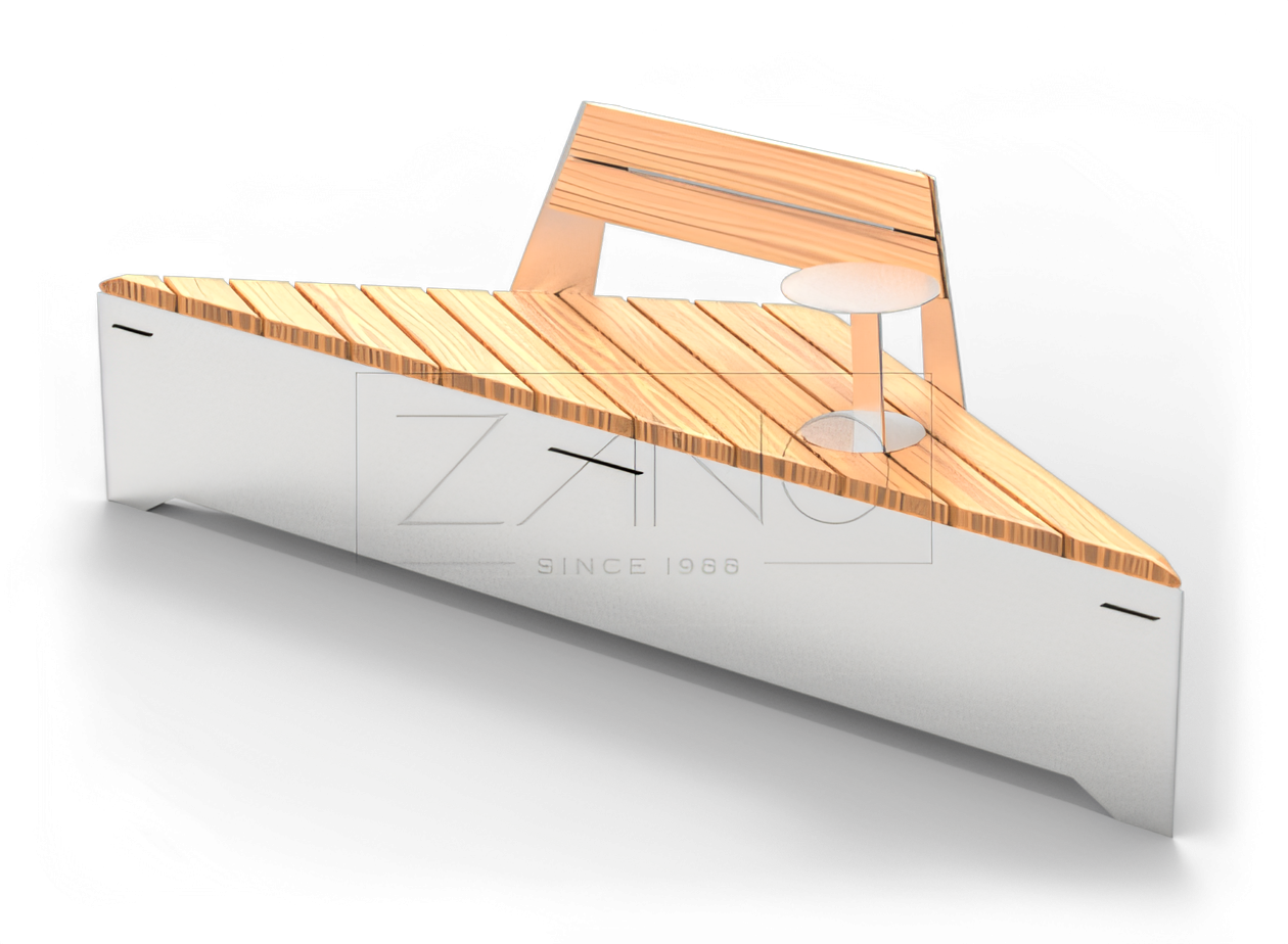 Origami pink seljatoega ja lauaga, roostevaba teras