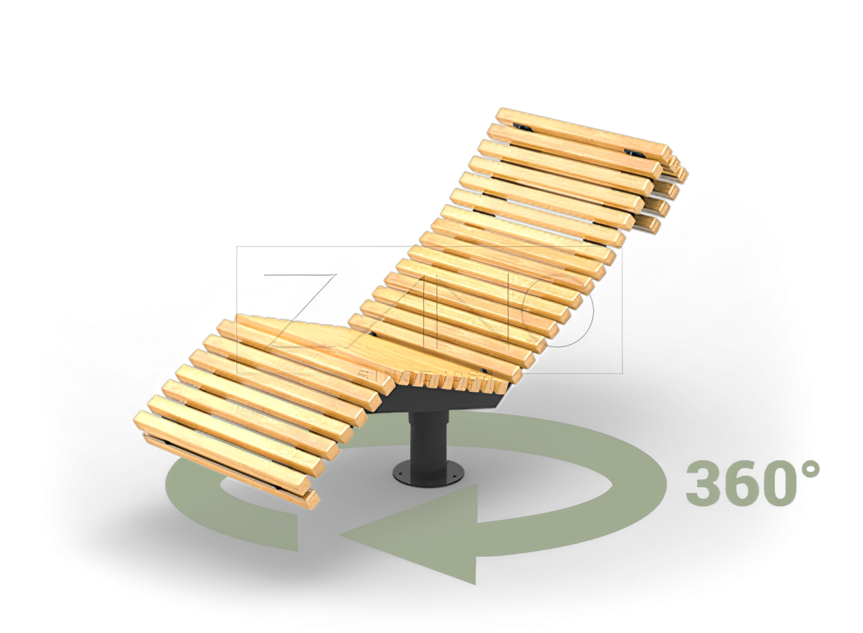 Mustast terasest pöörlev lamamistool Mustast terasest pöörlev lamamistool