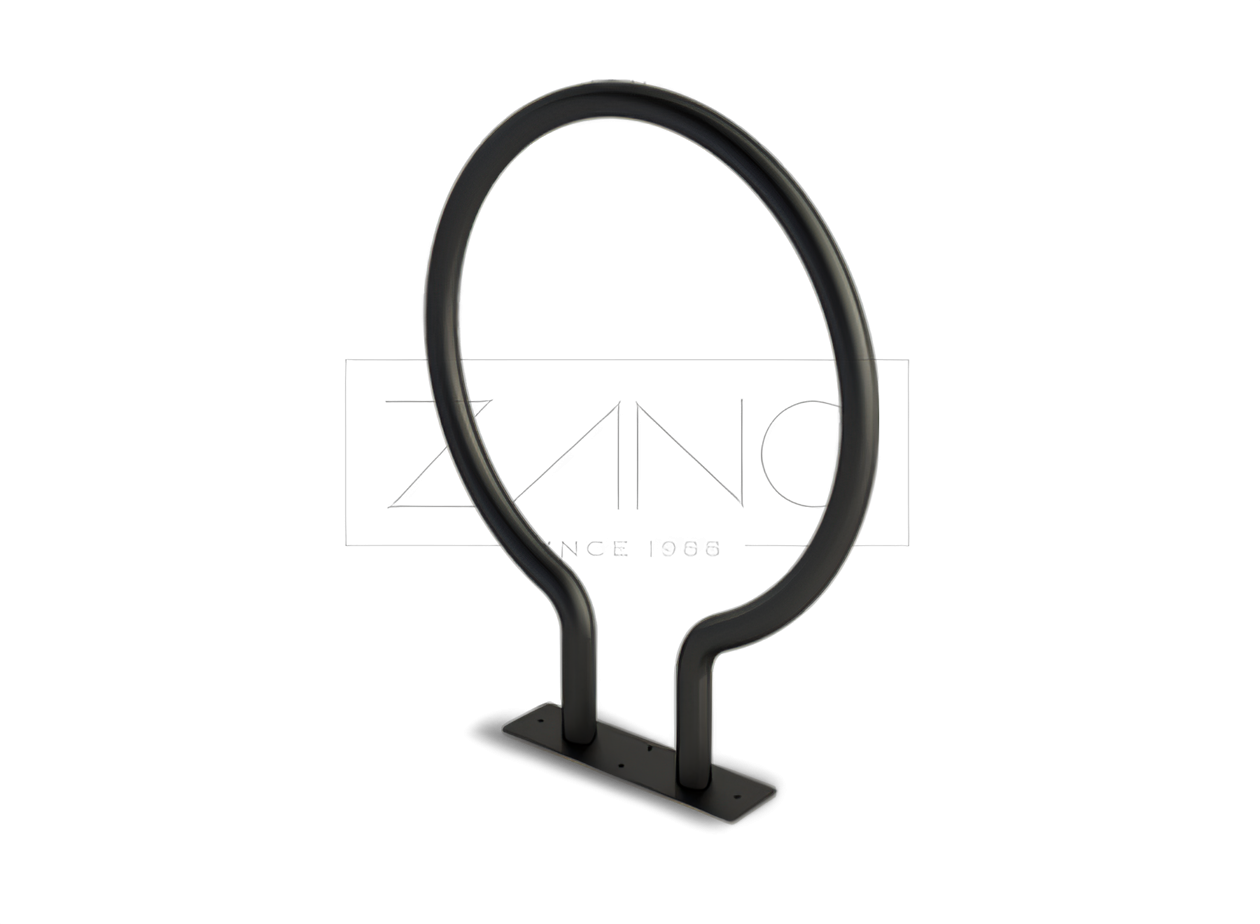 Kaasaegne jalgrattahoidja Omega | Terase värvus RAL 9005 Jalgrattahoidja süsinikterasest RAL 9005