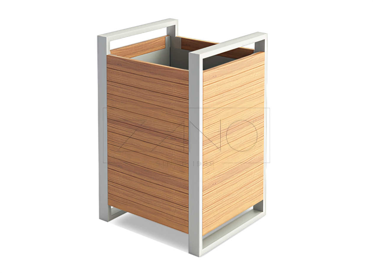 06.041 on klassikalise kujuga kaasaegne poti, mis p&otilde;hineb terase ja puidu kaasaegsel kombinatsioonil.