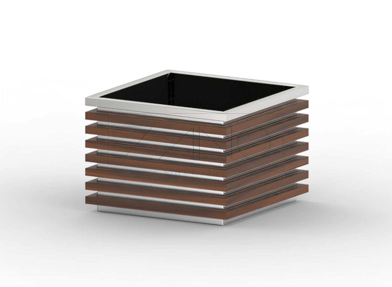 Lillepott Block 06.042.M roostevabast terasest Lillepott Block 06.042.M roostevabast terasest