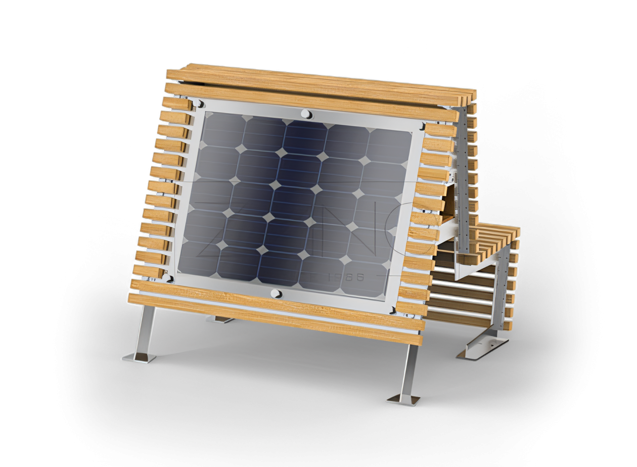 Roostevabast terasest ja kuusepuust päikesepink Päikesemööbel linnamööbel | Linnamööbli tootja