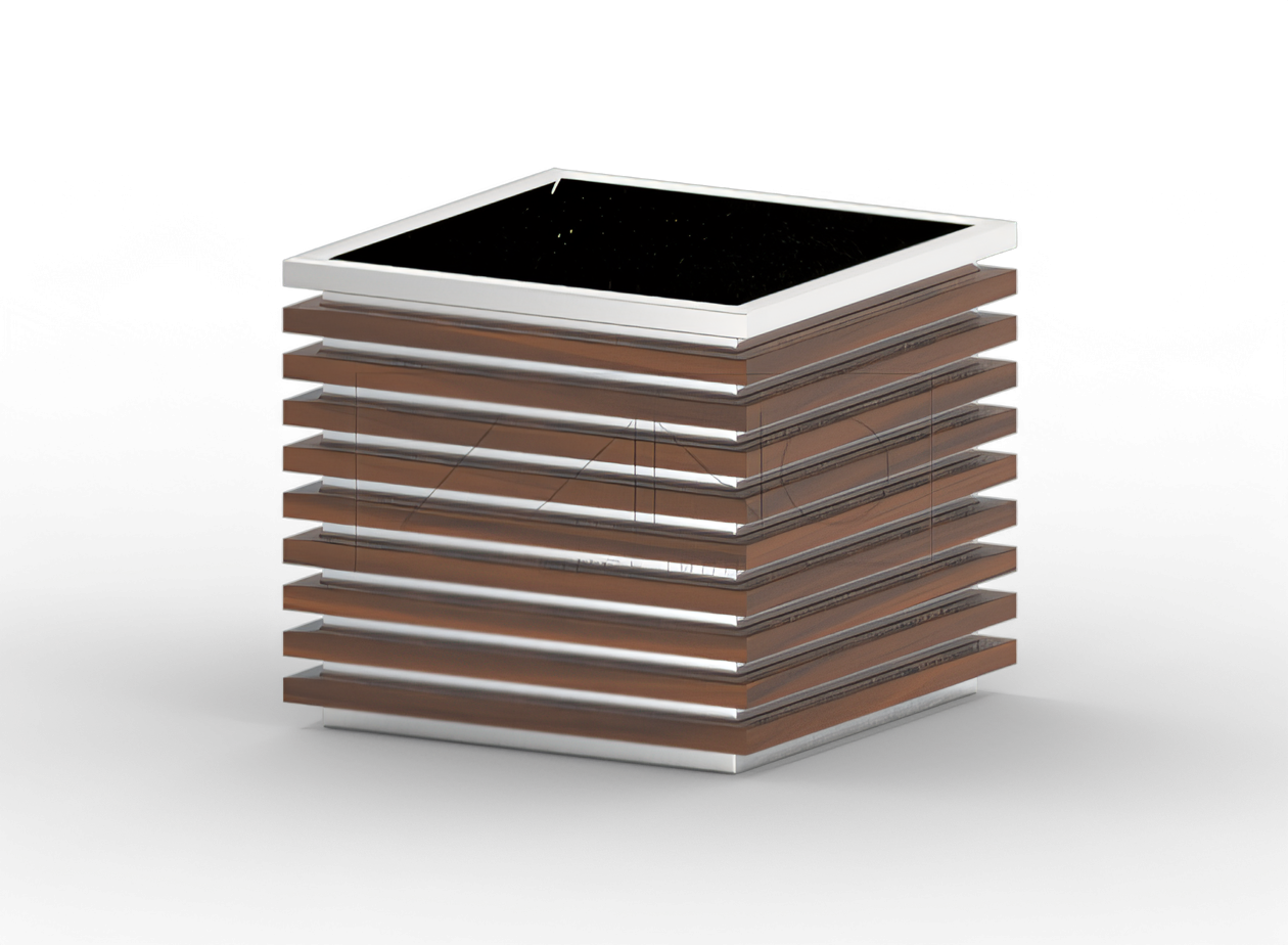 Lillepott Block 06.042.L roostevabast terasest Lillepott Block 06.042.L roostevabast terasest