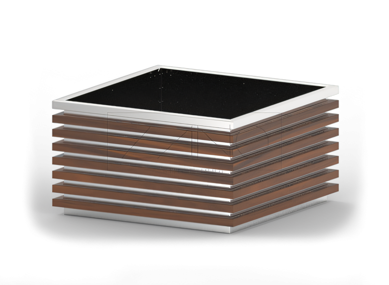 Lillepott Block 06.042.XL roostevabast terasest Lillepott Block 06.042.XL roostevabast terasest