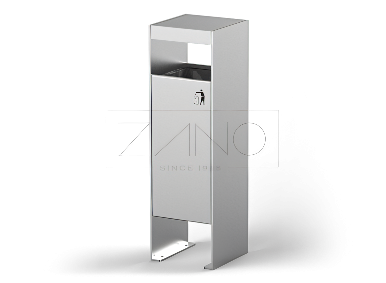 Jäätmekorv roostevabast terasest Elegantne prügikast roostevabast terasest