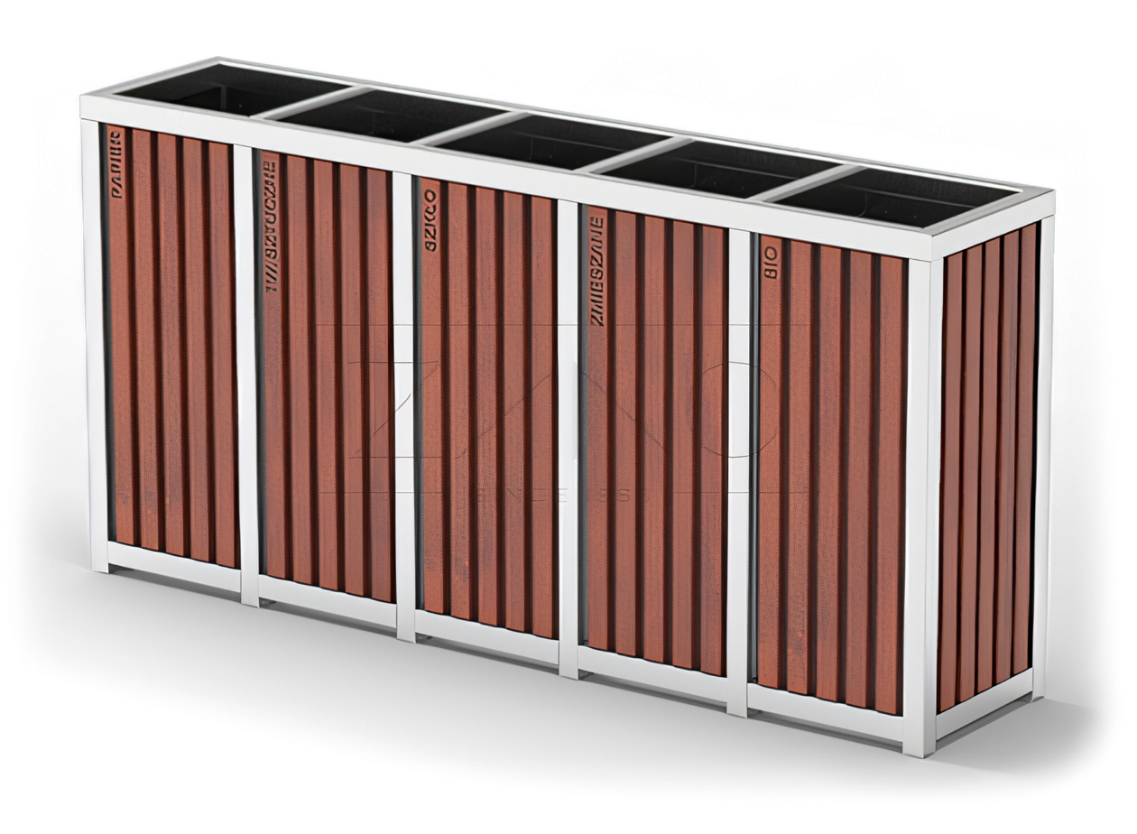 Jäätmete sorteerimiskastid Linna jäätmete sorteerimiskonteinerid