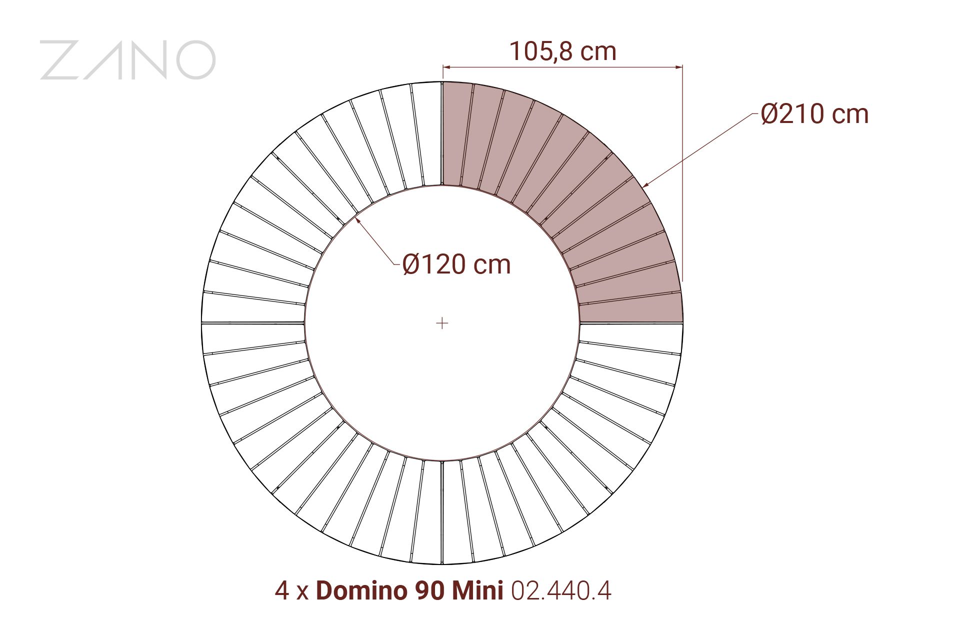 Mõõtmed - Domino 90 Mini Mõõtmed - Domino 90 Mini