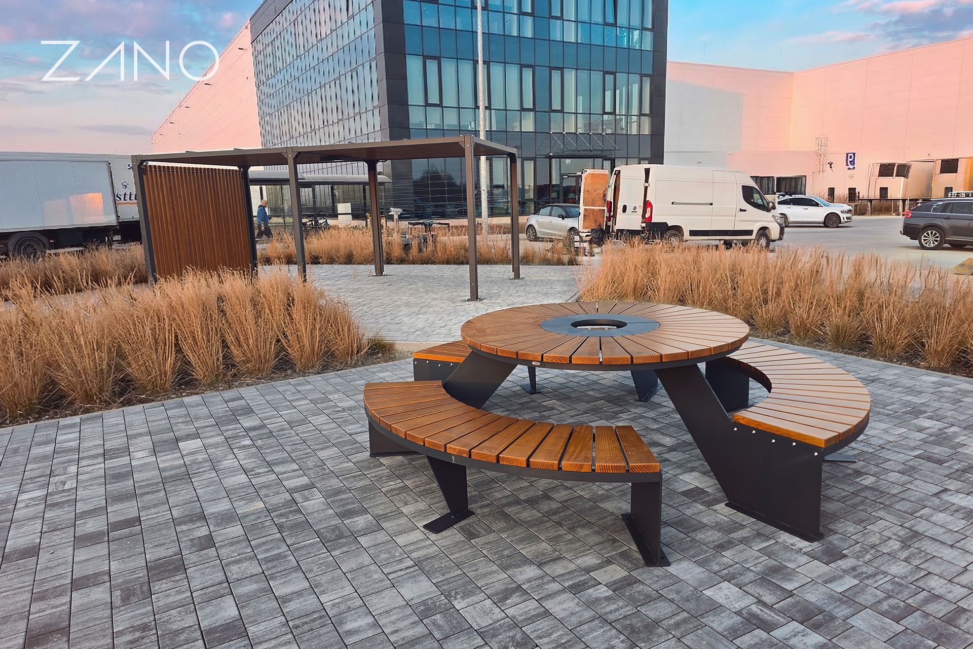 Relaxatsioonitsoon piknikulaud Domino ja Pergola Relaxatsioonitsoon piknikulaud Domino ja Pergola