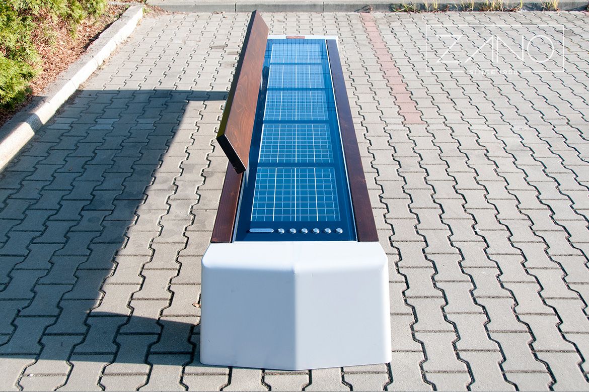 Solar bench Photon | Kodumaine okaspuu värvus Pähklipuu